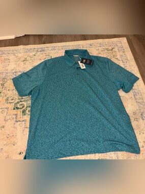 Cutter & Buck Teal Heather Polo Shirt NWT